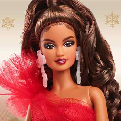 NRFB Barbie SIGNATURE brunette hispanic NOEL HOLIDAY 2024 Collection HRM67