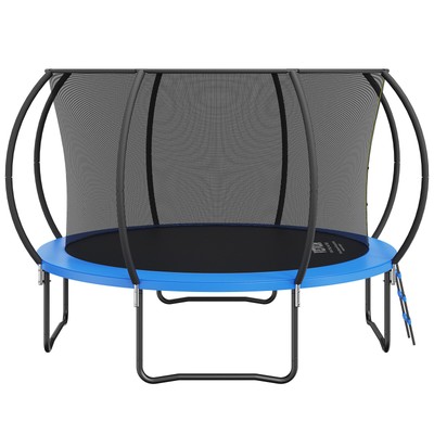 VEVOR 12FT Outdoor Recreational Trampoline for Kids with safety Enclosure Net