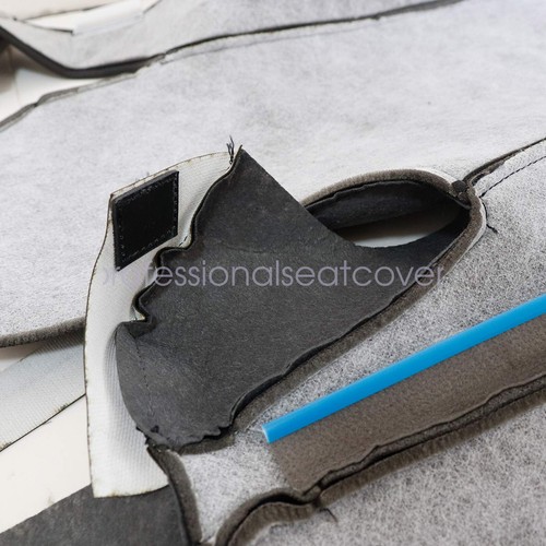 For 2003-2009 2010 2011 Ford Ranger Driver Bottom Cloth Seat Cover Black/Gray