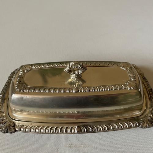 Corbell Silver Company　ビンテージ　バターディッシュ Corbell Silver Companyビンテージバターディッシュ