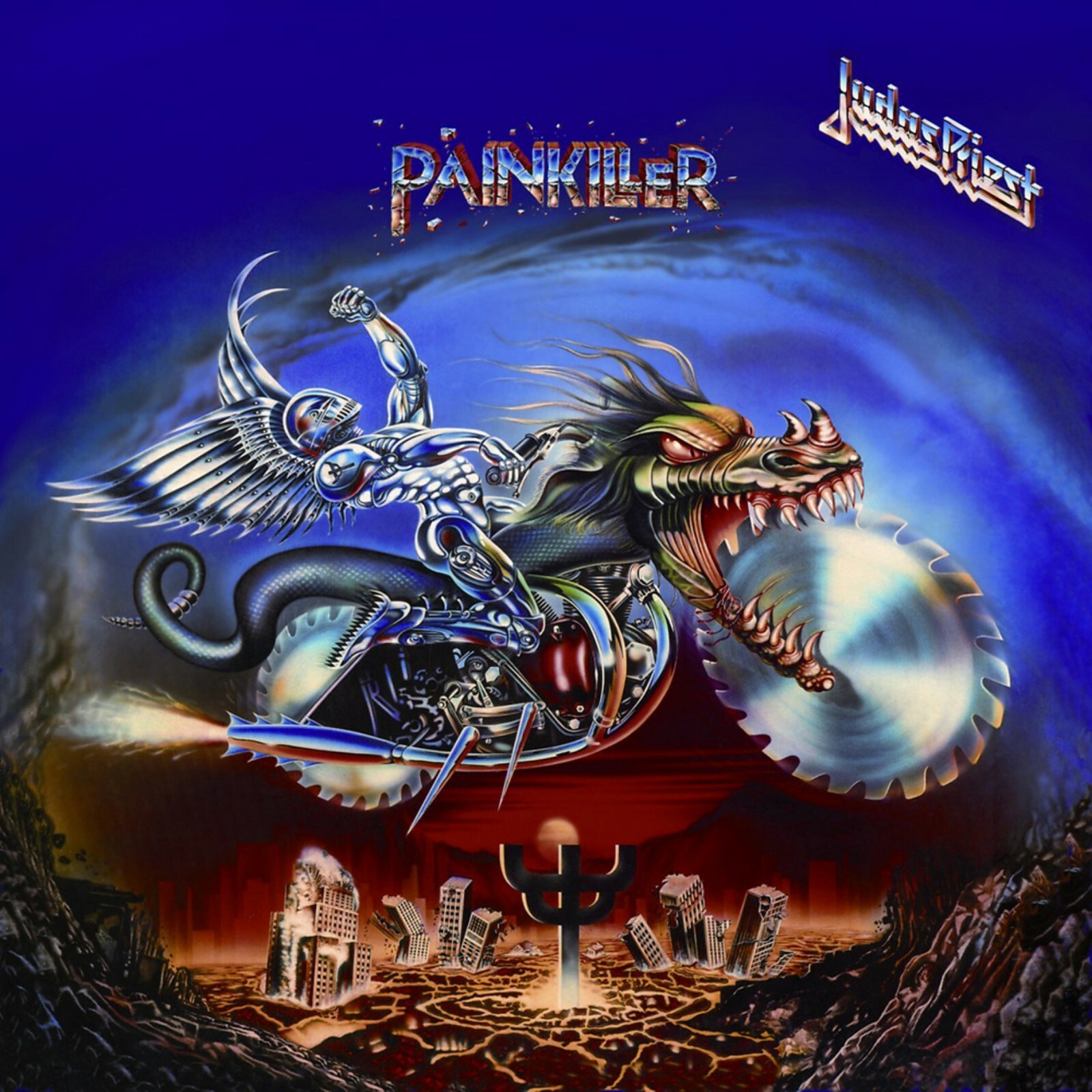 JUDAS PRIEST Painkiller BANNER HUGE 4X4 Ft Tapestry Fabric Poster Flag album art