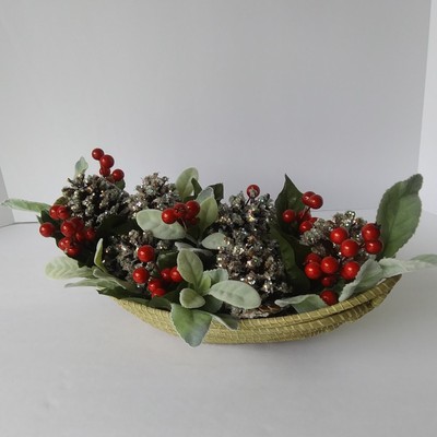 Pinecone Basket Christmas Decor Seasonal Decor Basket Home Décor High-End