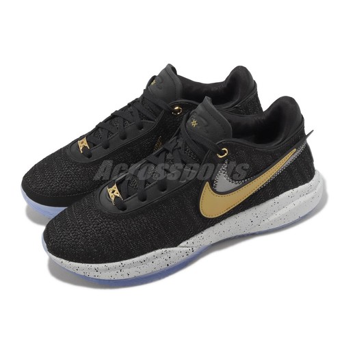 Мужские баскетбольные кроссовки Nike Lebron XX 20 EP James Fab 5 Black Metallic Gold DJ5422-003