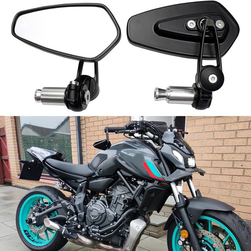 Bouchons De Trou De Rétroviseur Pour Yamaha MT - CNC Aluminium M10x1.25, Noir, Protège Contre L'eau Et La Poussière