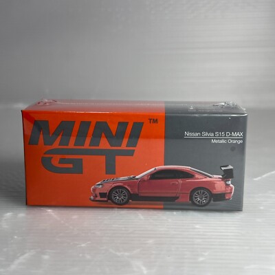 1/64 TSM MINI-GT Nissan Silvia S15 D-MAX Metallic Orange RHD MGT00581-R