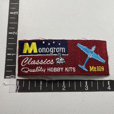 c 1990s Airplane Patch MONOGRAM CLASSICS QUALITY HOBBY KITS ME 109 (Bf 109) 00PK