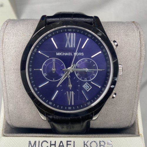 NEW MICHAEL KORS MK-8307 CHRONOGRAPH DATE S/S QUARTZ MEN'S WATCH