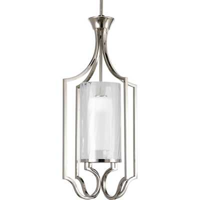 Progress Lighting P3946 Nickel Caress Single Light 14''W Pendant