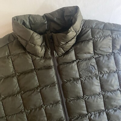 The North Face Thermoball Eco Vest Mens 3XL SLIM Taupe Green Quilted Lightweight