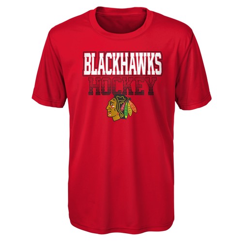 Футболка Outerstuff NHL Youth (8-20) Chicago Blackhawks Elite Dri-Tek с короткими рукавами