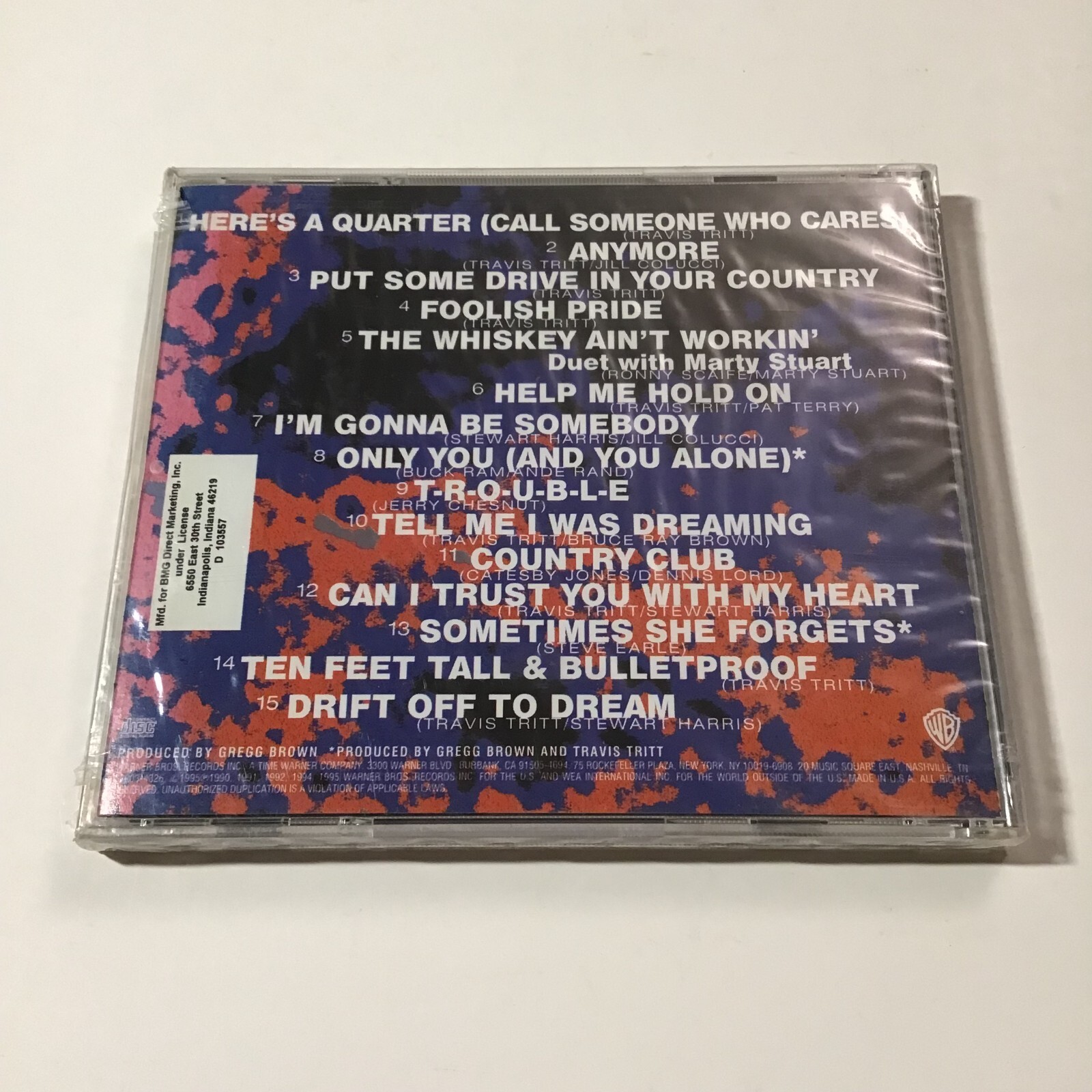 Travis Tritt Greatest Hits From The Beginning CD 1995 Country Sealed BMG EBG