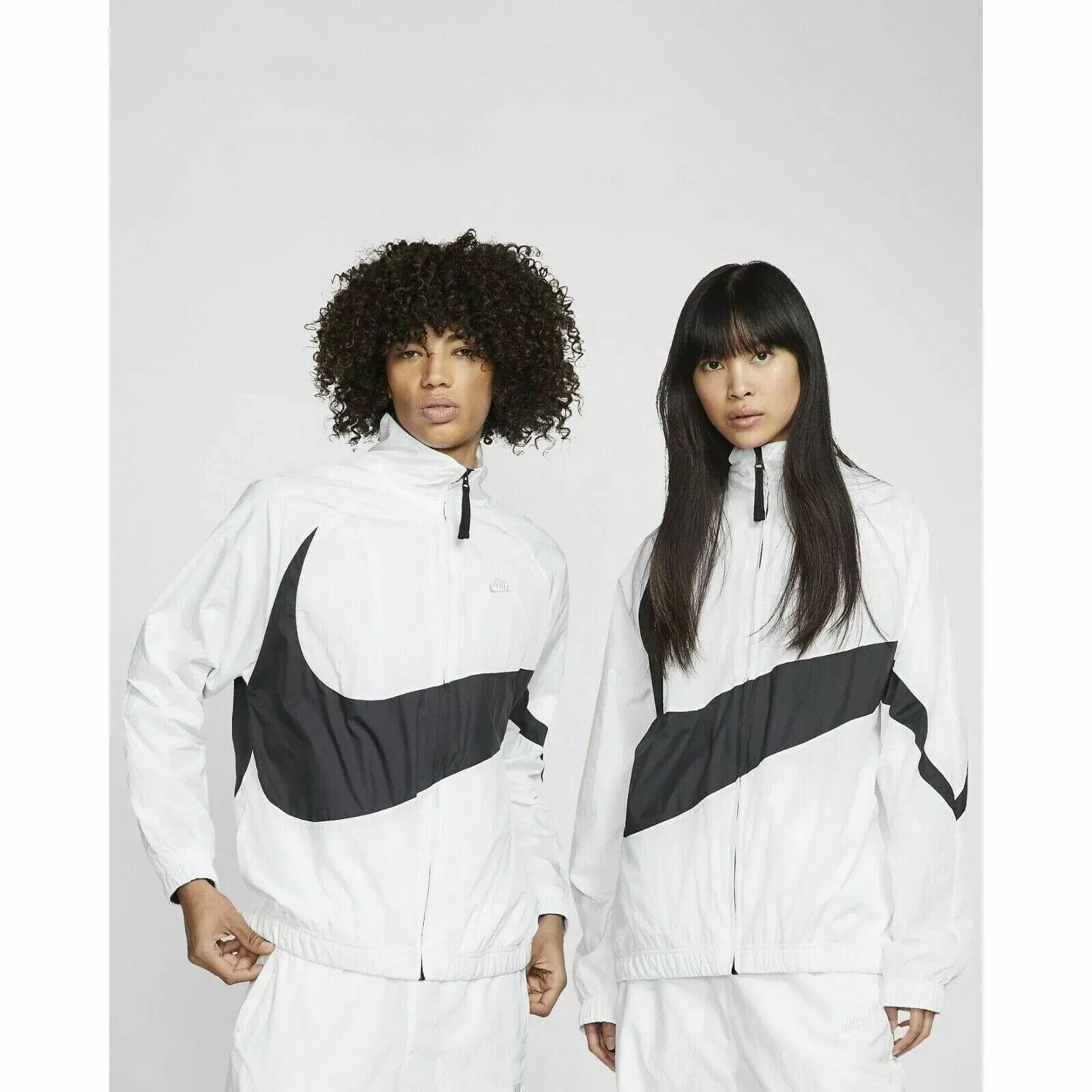 Nike Big Swoosh Full Zip Woven Track Jacket White AR3132 100 Size XXL Nike Big Swoosh Full Zip Woven Track Jacket White AR3132 100 Size XXL