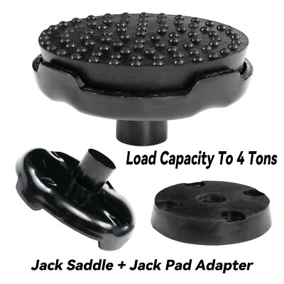 Floor Jack Saddle Rubber Pad Point Fit 4 Ton Jacks Adapter Lifting Protector /US