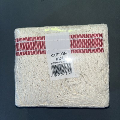 NIP Commercial Unbleached Cotton Mop Head #24 White B10300 WH00