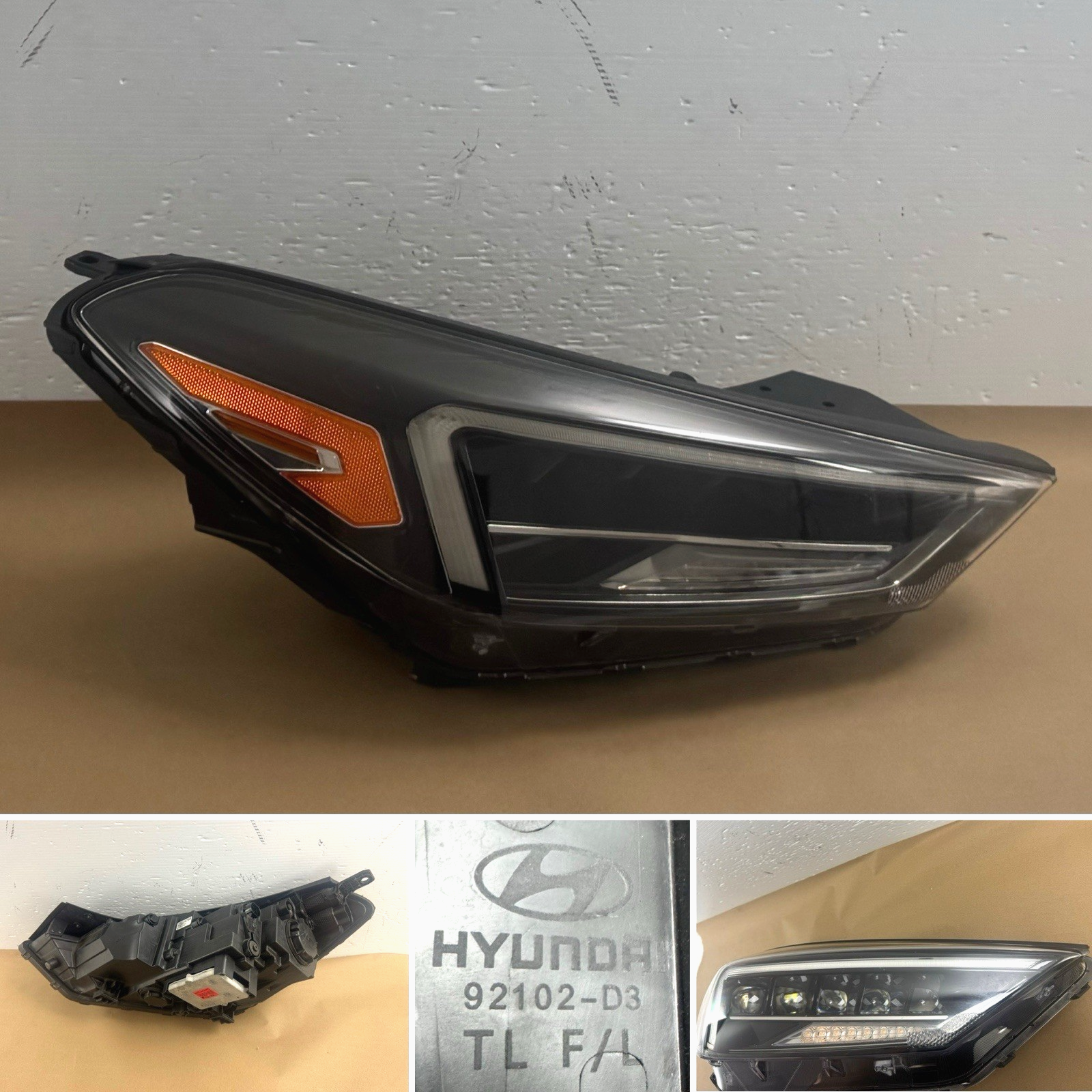 2019-2021 Hyundai Tucson Headlight LED Adaptive PASSENGER Side 92102-D3750 OEM