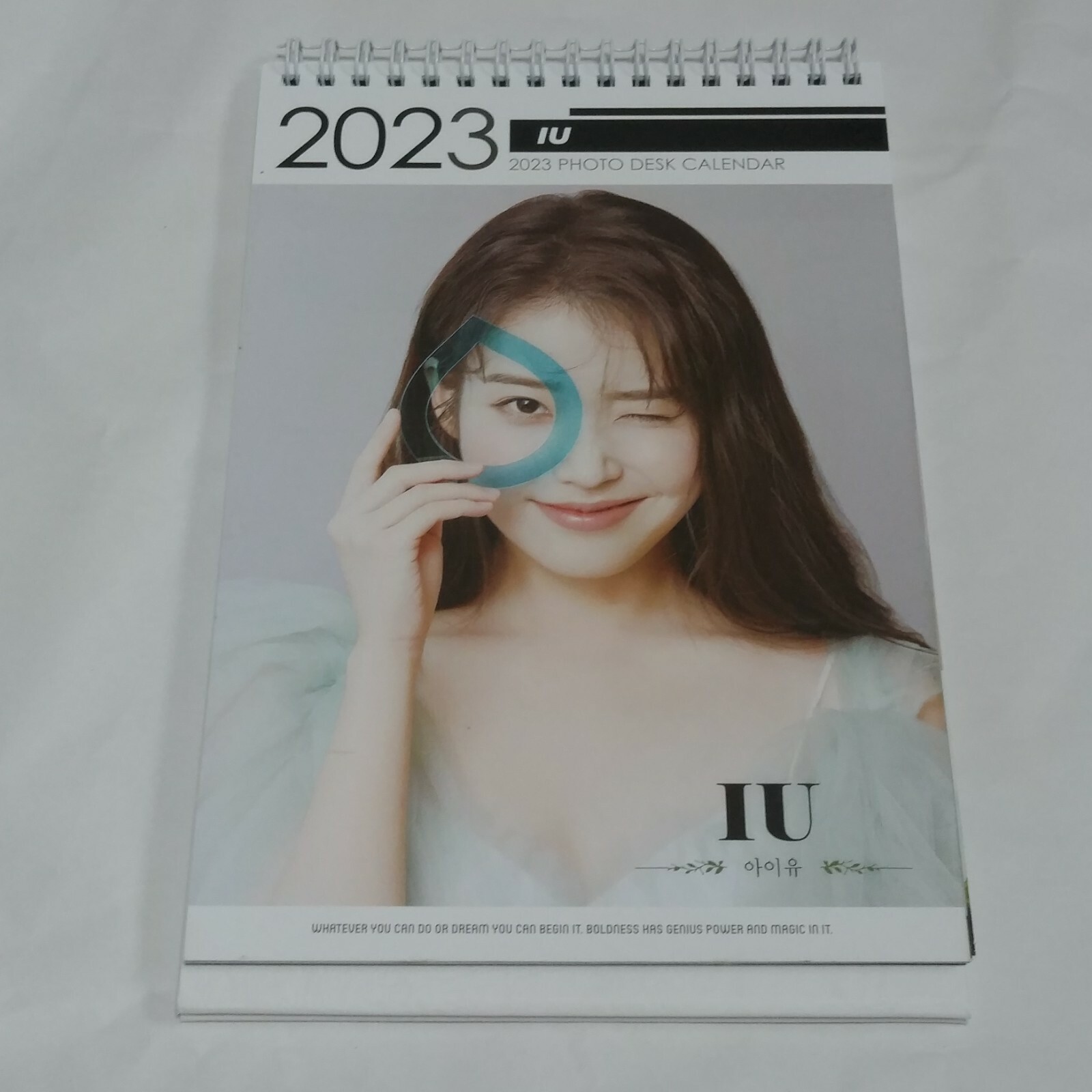 Iu Calendar 2023 Iu Photo Desk Calendar 2022 2023 Calender Sticker Kpop Lee Jieun Ji Eun  White
