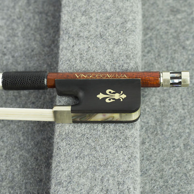 VingoBow Carbon Fiber Core Pernambuco Skin Cello Bow fro Professional Player 4/4
