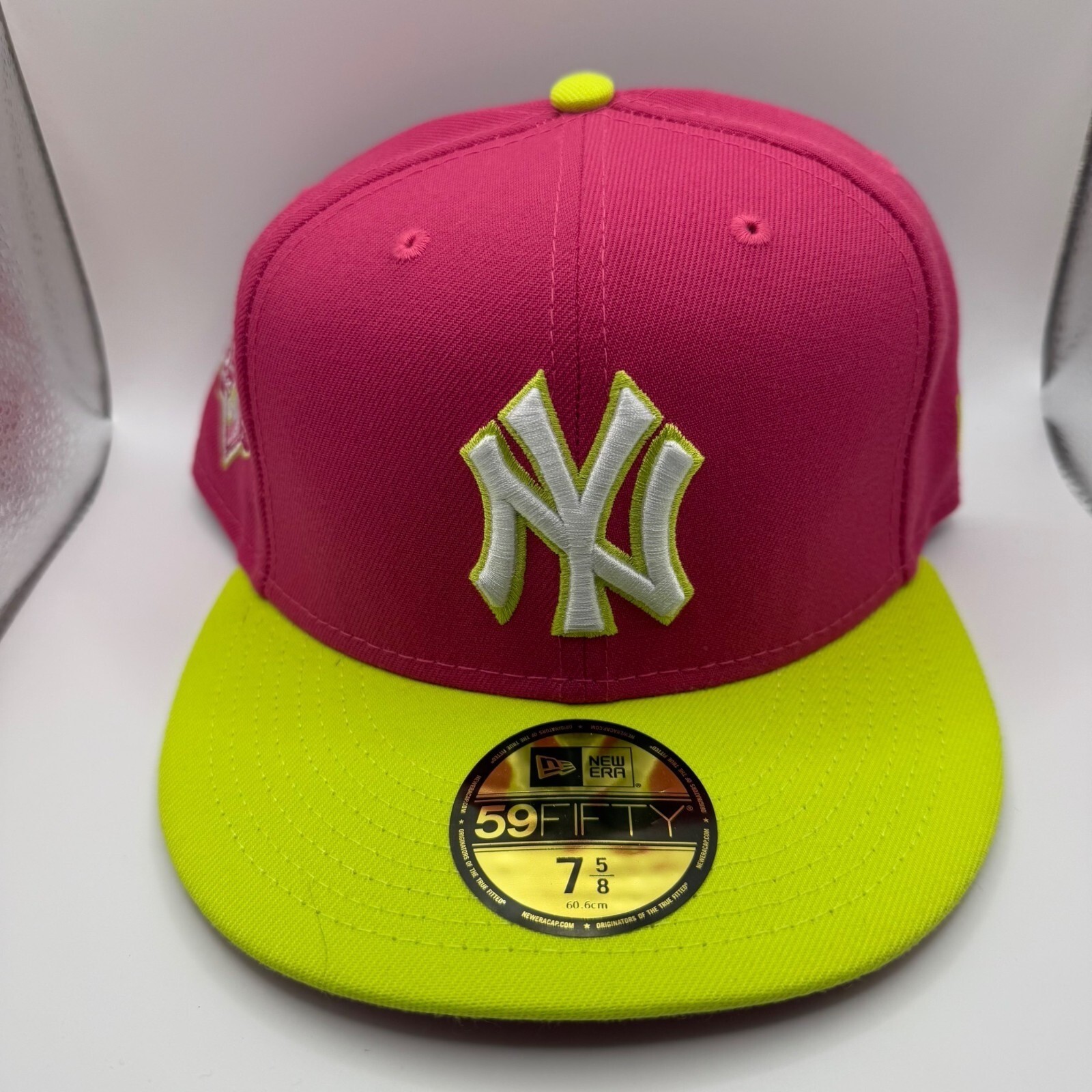 帽子 Psychworld New Era Pink 7 1/2 Psychworld New Era NY 59Fifty Fitted Hat Pink Men's - FW21 - US