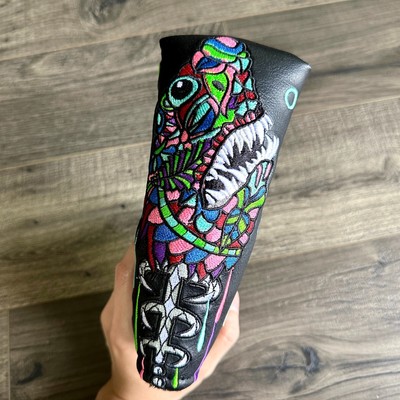 SSG 2022 Shark Week Putter Cover - Blade Sugar Skull Blade Style Putter Headcove