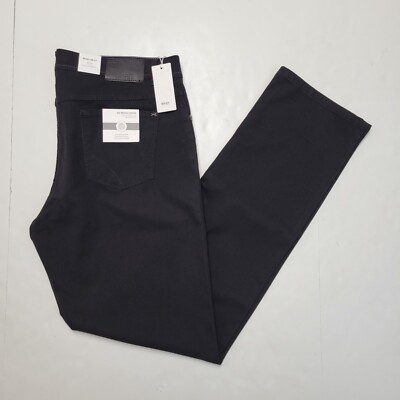 BRAX COOPER FANCY Size 40x34 Black Jeans 3-D WOOLOOK Chino 5-Pocket Men's Pants