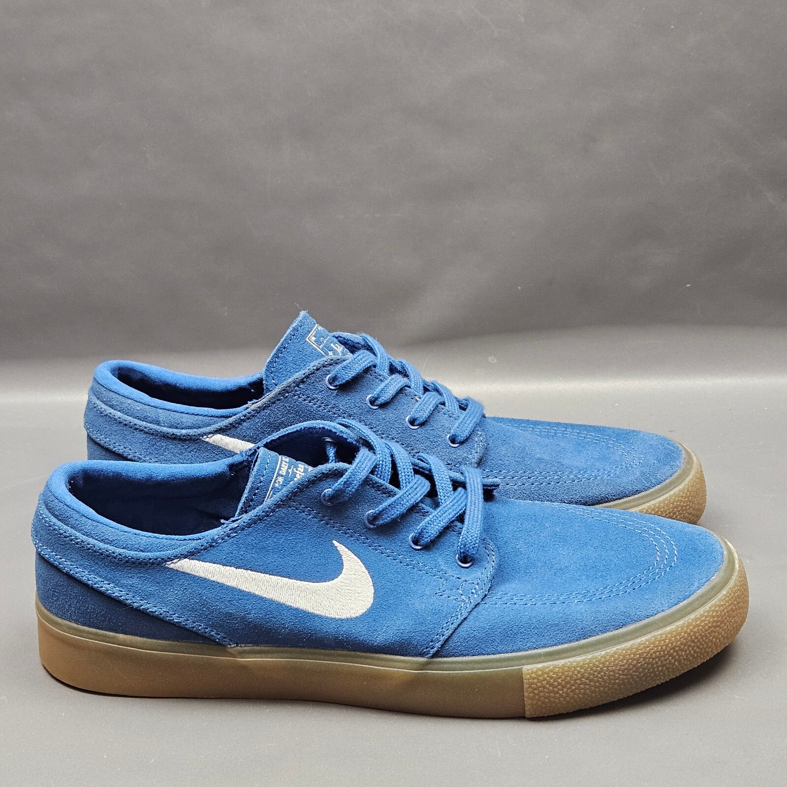 Nike SB Zoom Stefan Janoski Mens Shoes 9 Blue Gum Suede Low Top Skate  Sneakers | eBay