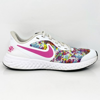 Белые кроссовки Nike Girls Revolution 5 Fable CJ2092-100, размер 5 лет