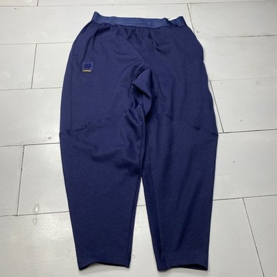 Under Armour Notre Dame Fighting Irish Mens Medium Navy Waffle Joggers 1385678