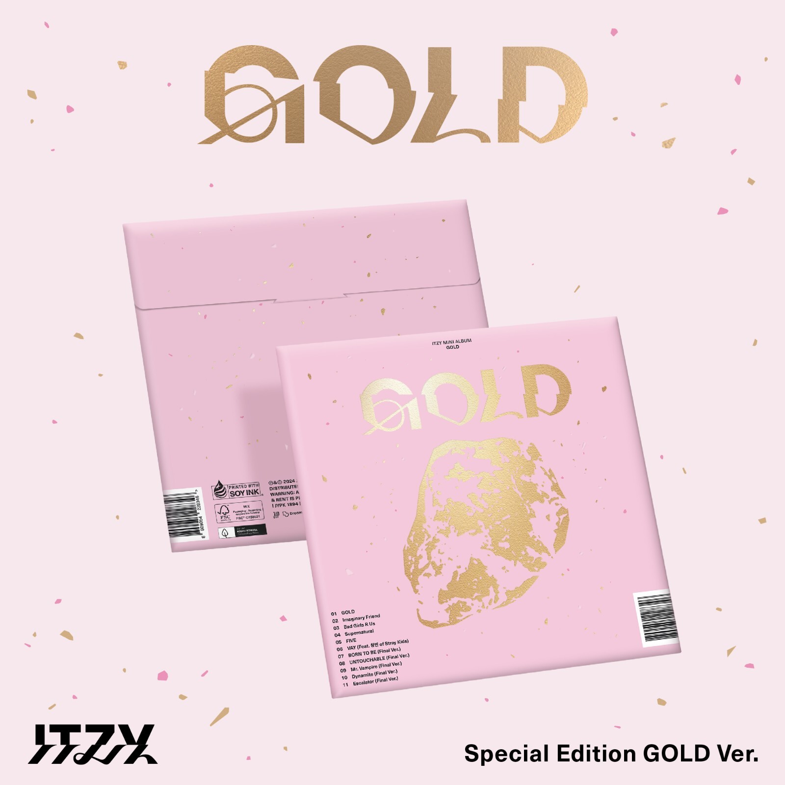 ITZY GOLD 2nd Full Album Special Edition GOLD Ver | eBay