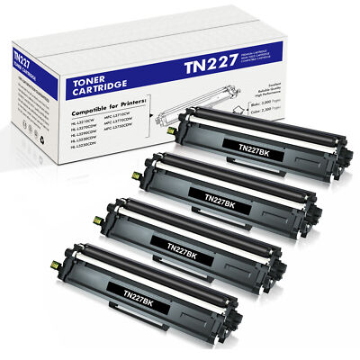 4-PACK BLACK Toner Compatible with Brother HL-L3210CW HL-L3230CDW MFC-L3770CDW