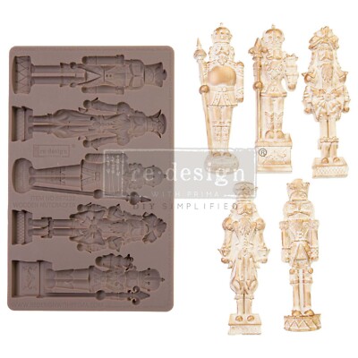 Silicone Molds Resin Molds DIY WOODEN NUTCRACKER Winter Decor