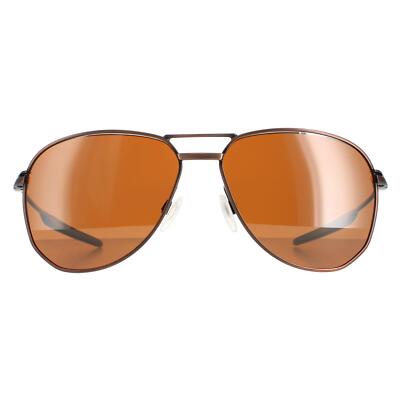 Pre-owned Oakley Sunglasses Contrail Oo4147-06 Satin Toast Prizm Tungsten Polarized In Brown