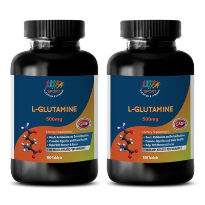 Brain Recovery - L-GLUTAMINE - Brain Boost - Proteins - 2 Bot 200 Ct