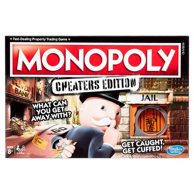 Monopoly Cheaters Edition Board Game for Kids and Family Ages 8 and Up