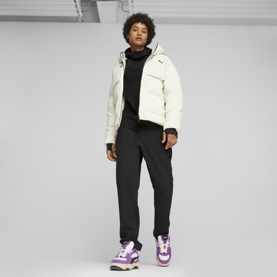 Pre-owned Puma Men's Tech Jacket In White - Alpine Snow