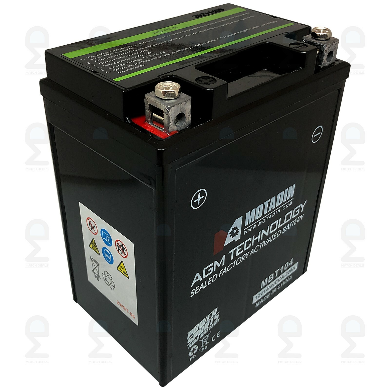 AGM BATTERY FOR KAWASAKI GPZ 750 ZX750 1983-1985 / NINJA ZX