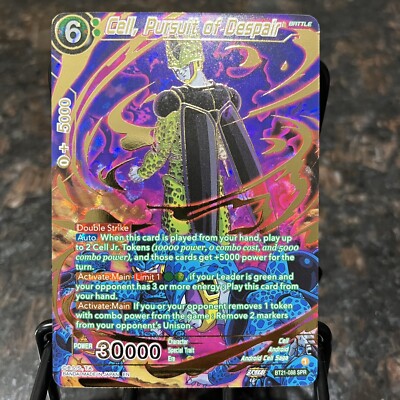 Cell Pursuit of Despair BT21-088 SPR Foil Dragon Ball Super Card Game NM