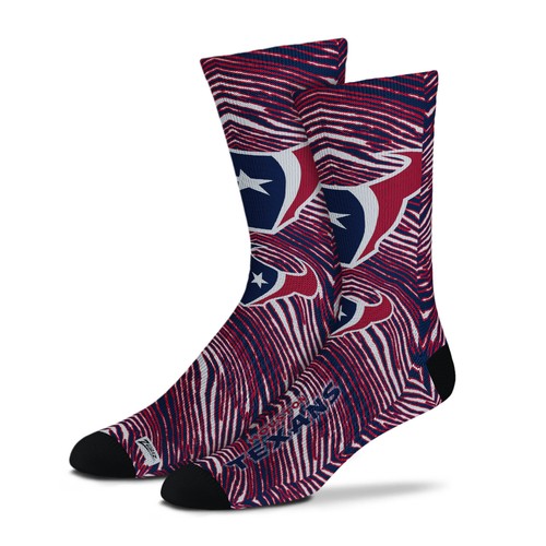 Zubaz By For Bare Feet NFL Взрослые унисекс Houston Texans Zubified классические носки