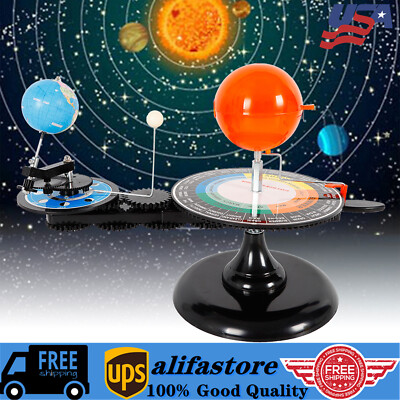 Earth Moon Sun Orrery Model DIY Earth Moon Orbital Planetarium Creative Toy Kit