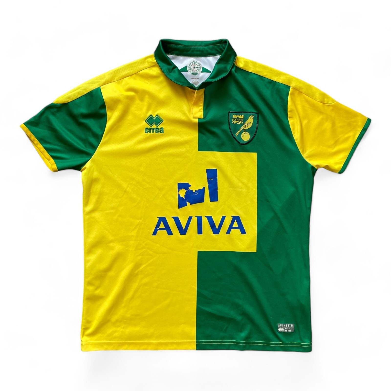 2015-16 Norwich Home Football Shirt Vintage Rare Soccer