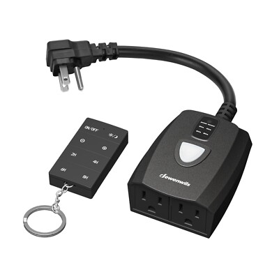 DEWENWILS Outdoor Dimmer with Timer Function Dusk to Dawn Remote Dimmer Switch