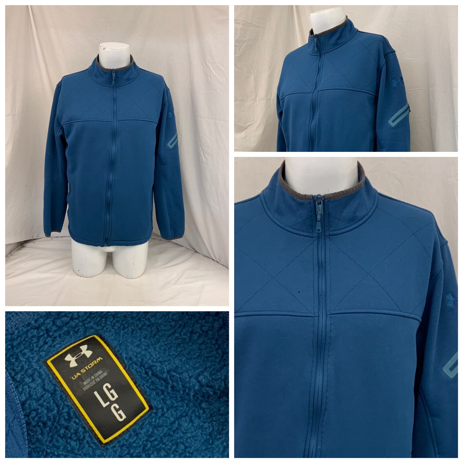 【U LAN】Dipeullin printed sweatshirt LINING Sweatshirts Men Dream Blue L - POIZON