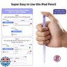 Stylus Pen for iPad 2018-2025, 15Mins Fast Charge for Apple Pencil, Palm Rejection, Compatible with iPad 10/9/8/7/6, iPad Pro 12.9