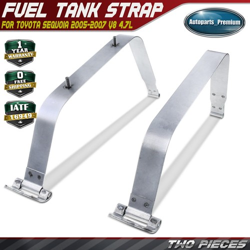 2x Fuel Tank Straps for Toyota Sequoia 2005-2007 V8 4.7L Petrol Sport Utility