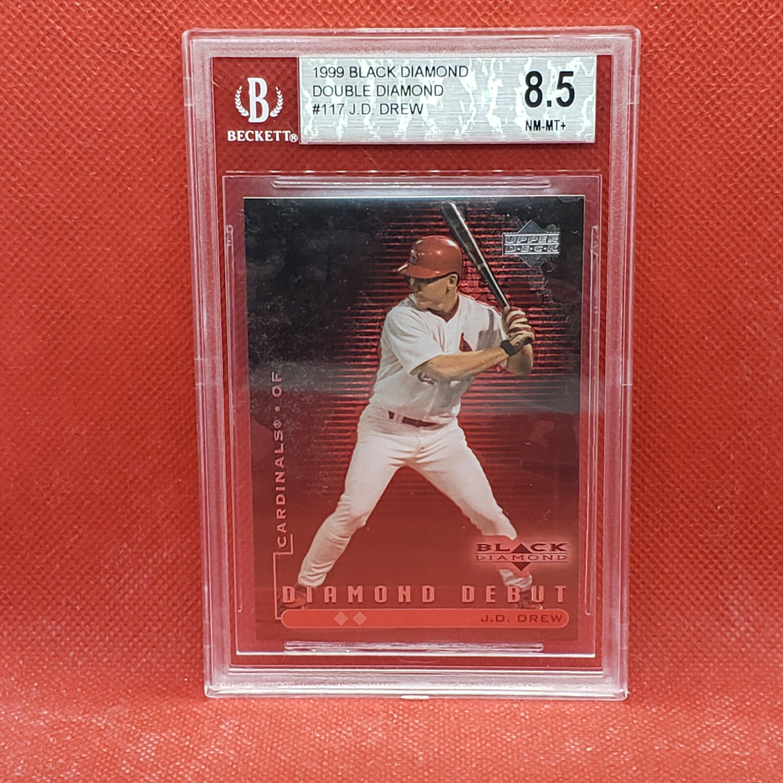バット daisuke 1999 Black Diamond Double #117 J.D. Drew DD BGS Graded 8.5