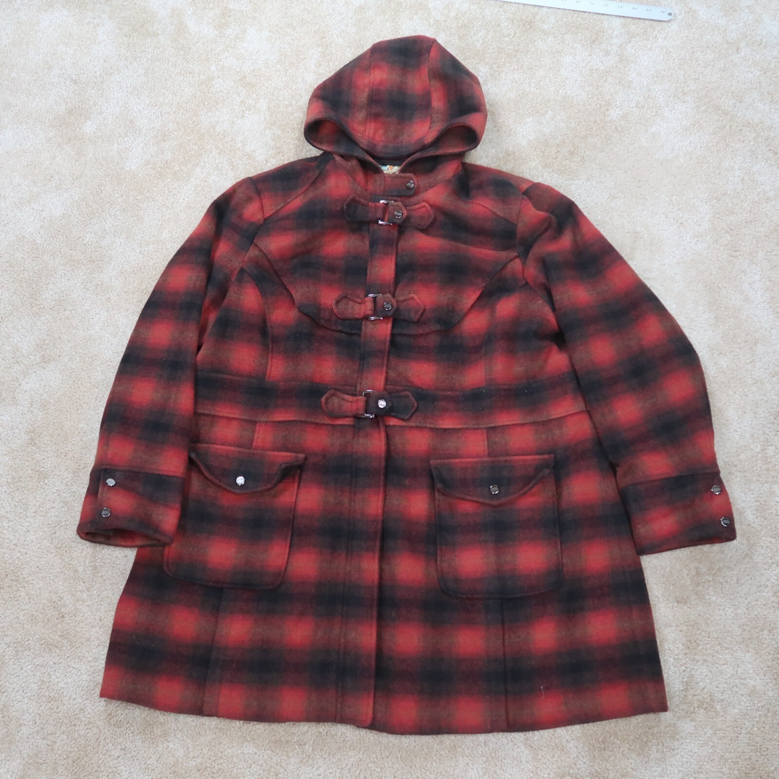 ジャケット・アウター Stephan Schneider wool check coat size3 Stephan Schneider Jacket Special Black – Neighbour