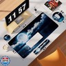 VINEBURY Desk Pad Keyboard Wrist Rest and Mouse Pad Coaster Set,Large XXL Desk Mat Matt Cover Ergonomic Mousepad with Memory Foam for Women Desktop Computer and Office-Night Moon