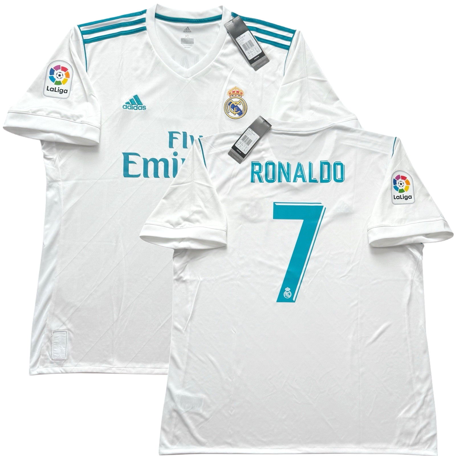 2017/18 Real Madrid Home Jersey #7 Ronaldo XL adidas Soccer La