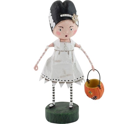 Lori Mitchell Bride of Frankie Stein Trick or Treater Halloween Folk Art Figure