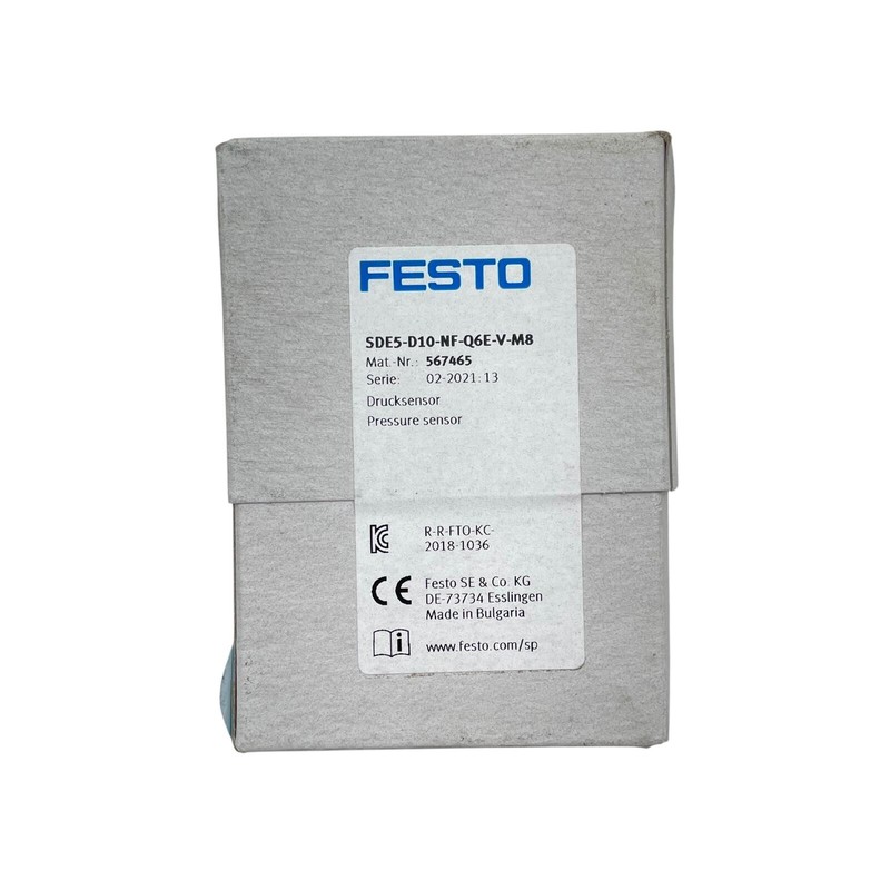 Capteur De Pression Festo Sde5-D10-Nf-Q6e-V-M8