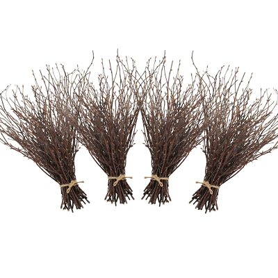 200PCS Birch Twigs   17 Inch Natural Dried Plants Decorative Birch Branches f...